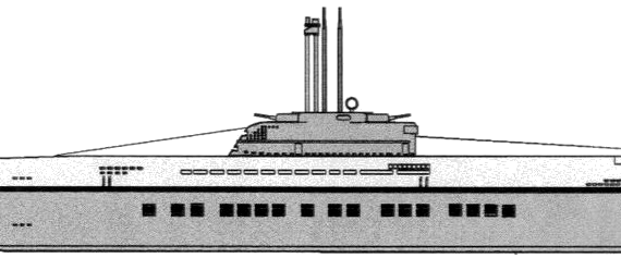 Подводная лодка DKM U-2546 [U-Boot Typ XXI] - чертежи, габариты, рисунки